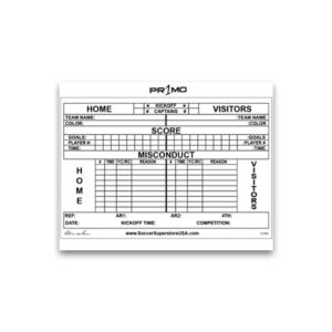 Referee Data Sheets