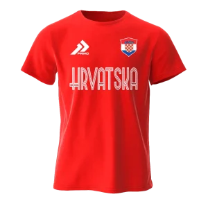 Hrvatska Modèle Texte T-Shirt